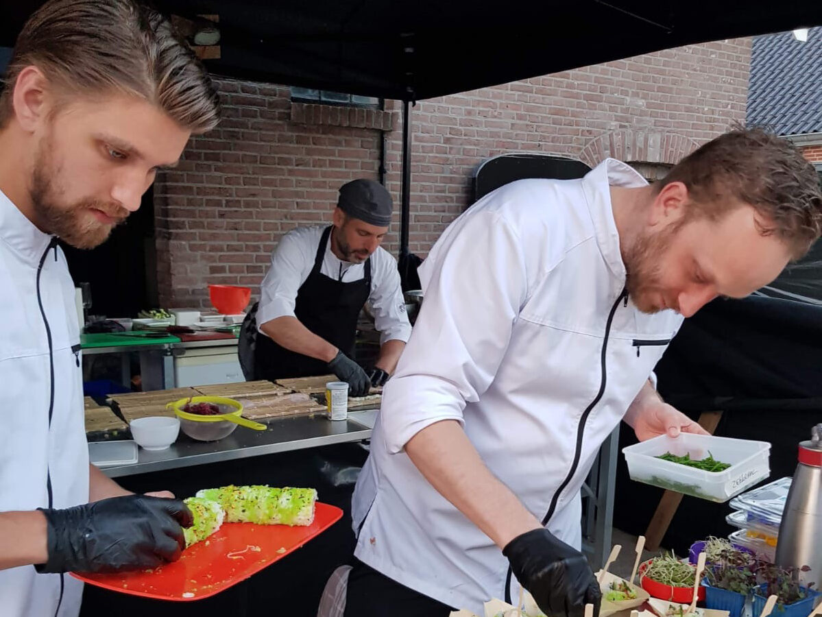 feesten bij de tent